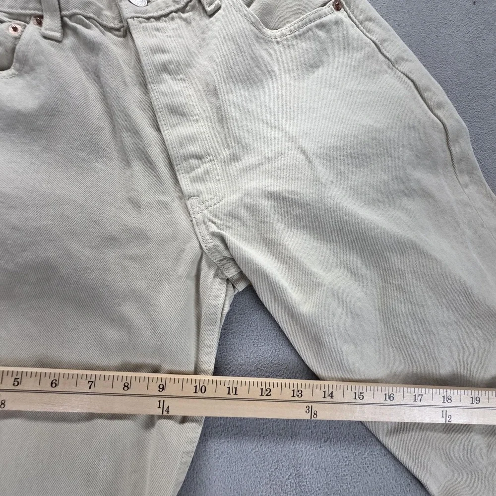 Vintage Levis 501 Jeans Mens Beige Straight Button Fly Made USA Fits 28x30